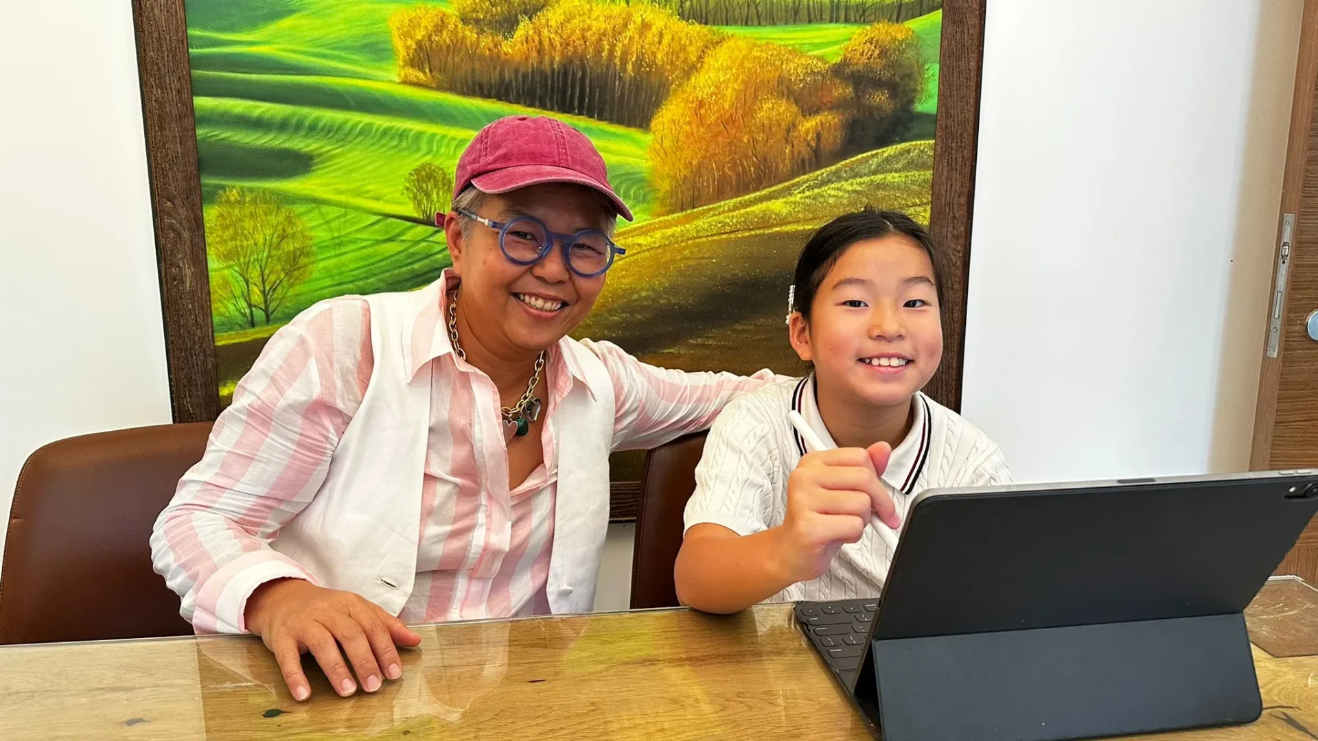 Tutor and student during 1-to-1 online lesson — tuition testimonials Singapore.