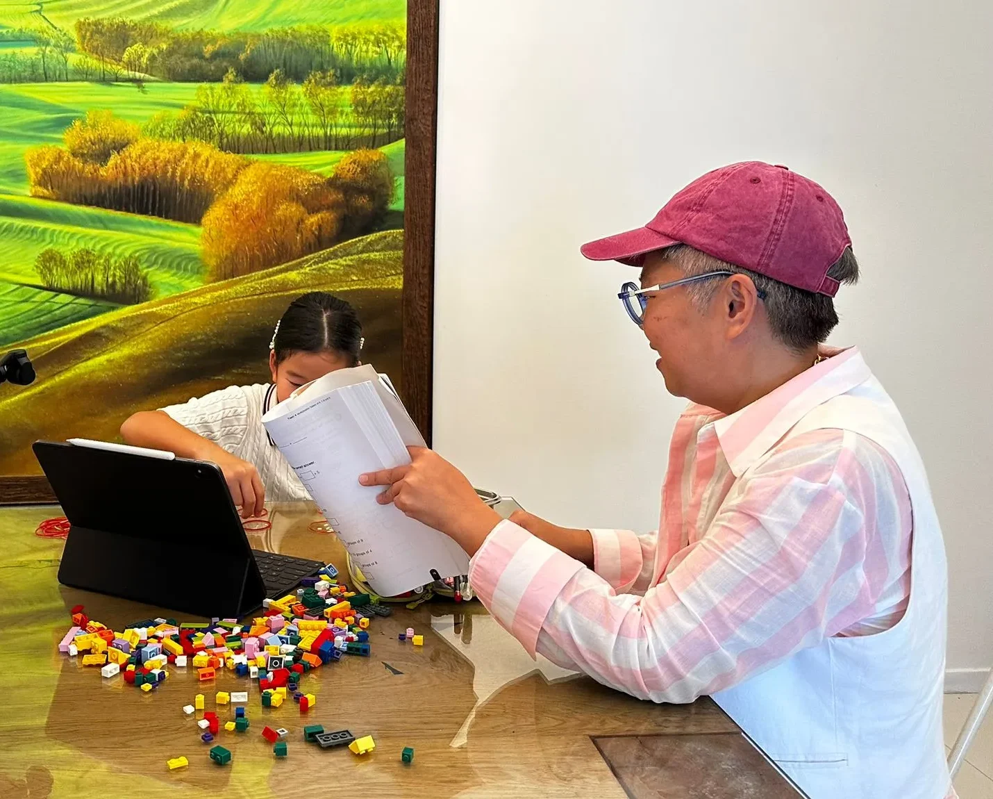 Special needs tutor using hands-on kinesthetic learning techniques for SEN students in Singapore.